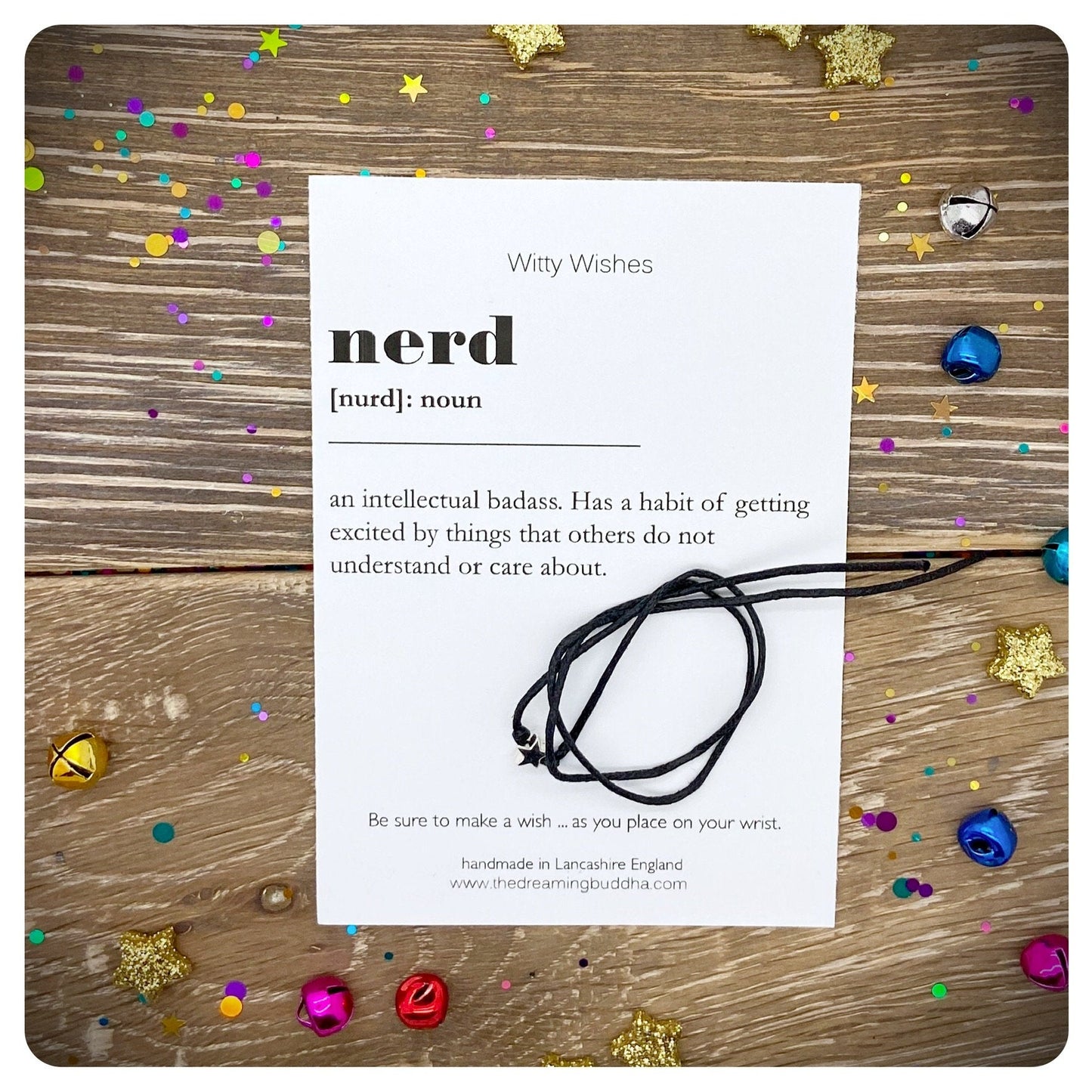 Nerd Dictionary Definition, Nerd Wish Bracelet, Teen Friendship Bracelet, Graduation Gift