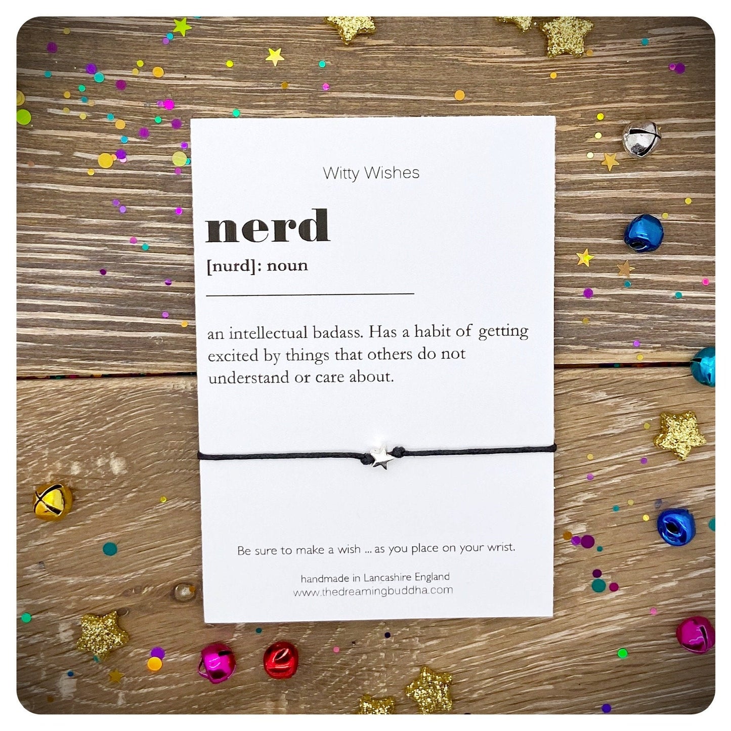 Nerd Dictionary Definition, Nerd Wish Bracelet, Teen Friendship Bracelet, Graduation Gift