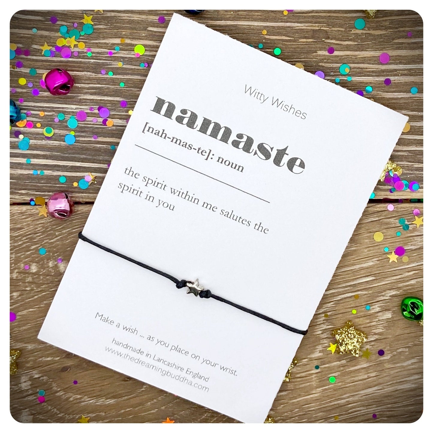 Namaste Dictionary Definition, Namaste Definition Art Print, Minimalist Wish Bracelet, Gift For Yoga Lover