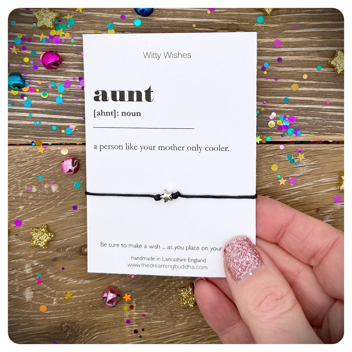 Aunt Dictionary Definition, Aunt Definition Wish Bracelet, Cool Aunt Gift, Best Aunt Present