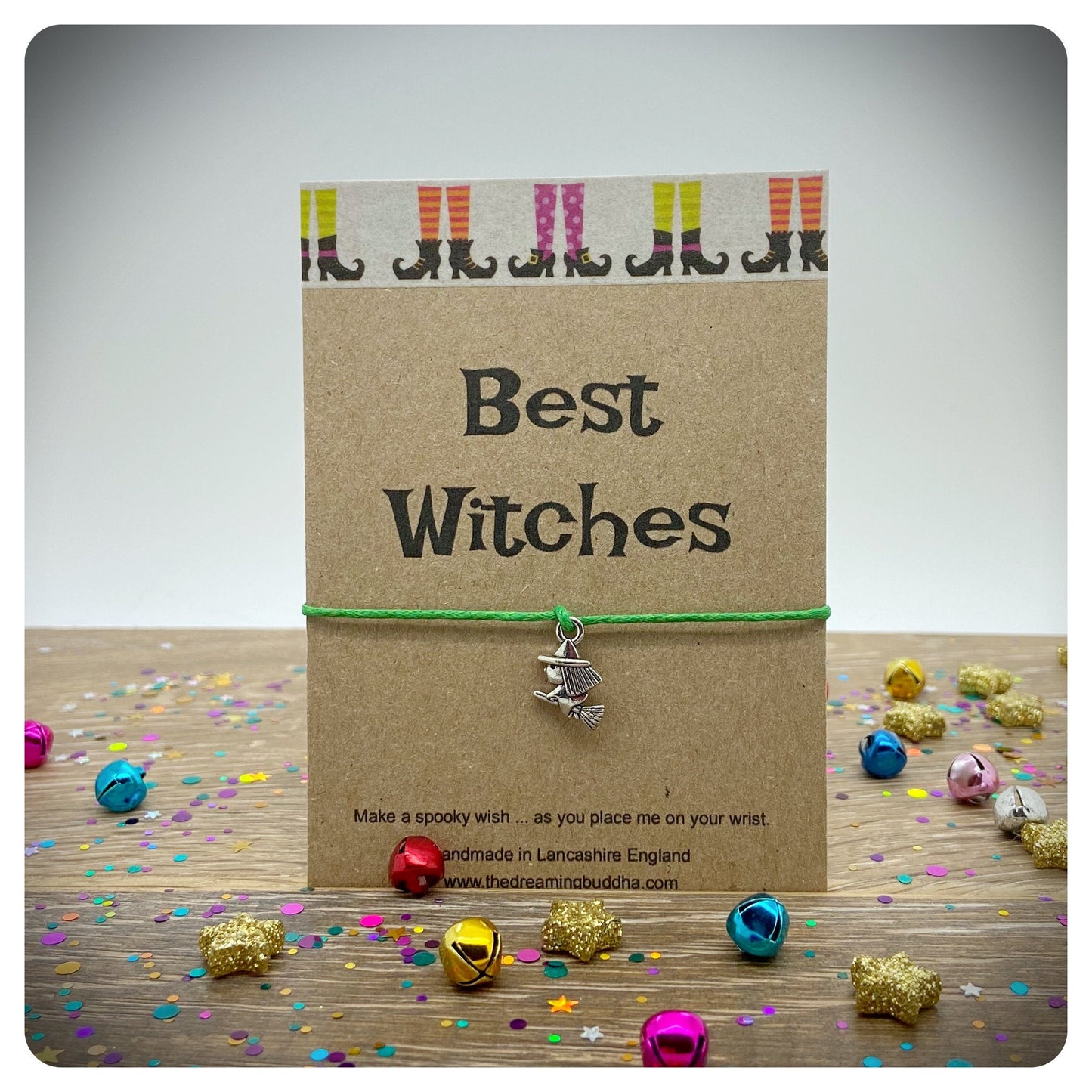 3 x Best Witches Halloween Bracelets, Best Witches Friendship Bracelets, Halloween Party Favors, Three Halloween Wish Bracelets