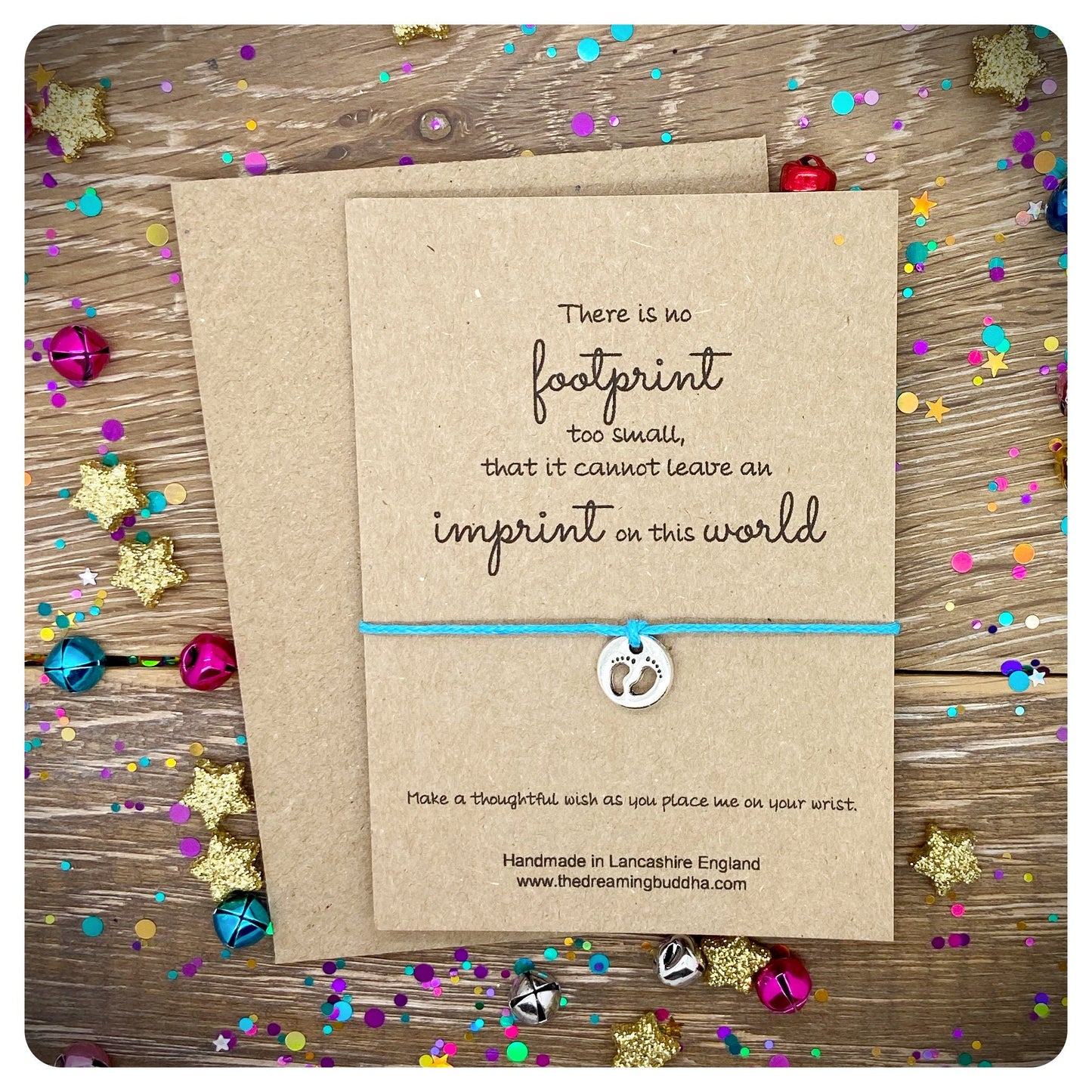 Infant Loss Memorial Card, Baby Remembrance Wish Bracelet, Child Loss Sympathy Card, Miscarriage Condolence Gift