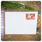 Christmas Santa Stamp White Mini Envelopes