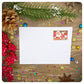 Christmas Santa Stamp White Mini Envelopes