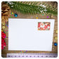 Christmas Santa Stamp White Mini Envelopes