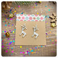 Christmas Reindeer Jewellery Set, Holiday Jewellery Gift For Her, Nature Lover Xmas Gift, Earring and Necklace Set