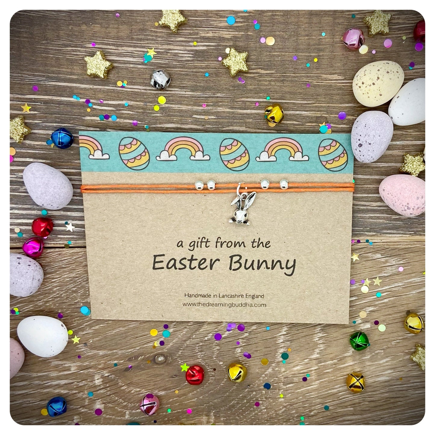 Easter Anklet, Bunny Ankle Bracelet, Rabbit Anklet, Bunny Anklet, Easter Gift, Adjustable Anklet, Easter Egg Hunt