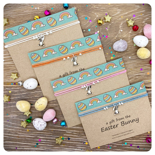 Easter Anklet, Bunny Ankle Bracelet, Rabbit Anklet, Bunny Anklet, Easter Gift, Adjustable Anklet, Easter Egg Hunt