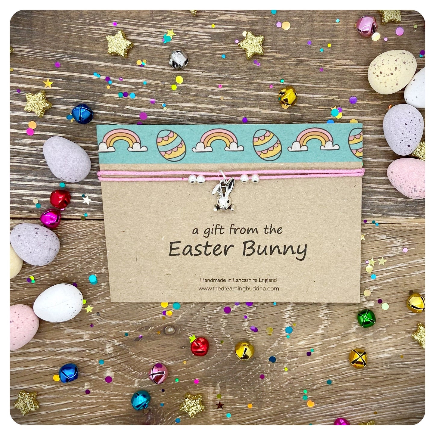 Easter Anklet, Bunny Ankle Bracelet, Rabbit Anklet, Bunny Anklet, Easter Gift, Adjustable Anklet, Easter Egg Hunt