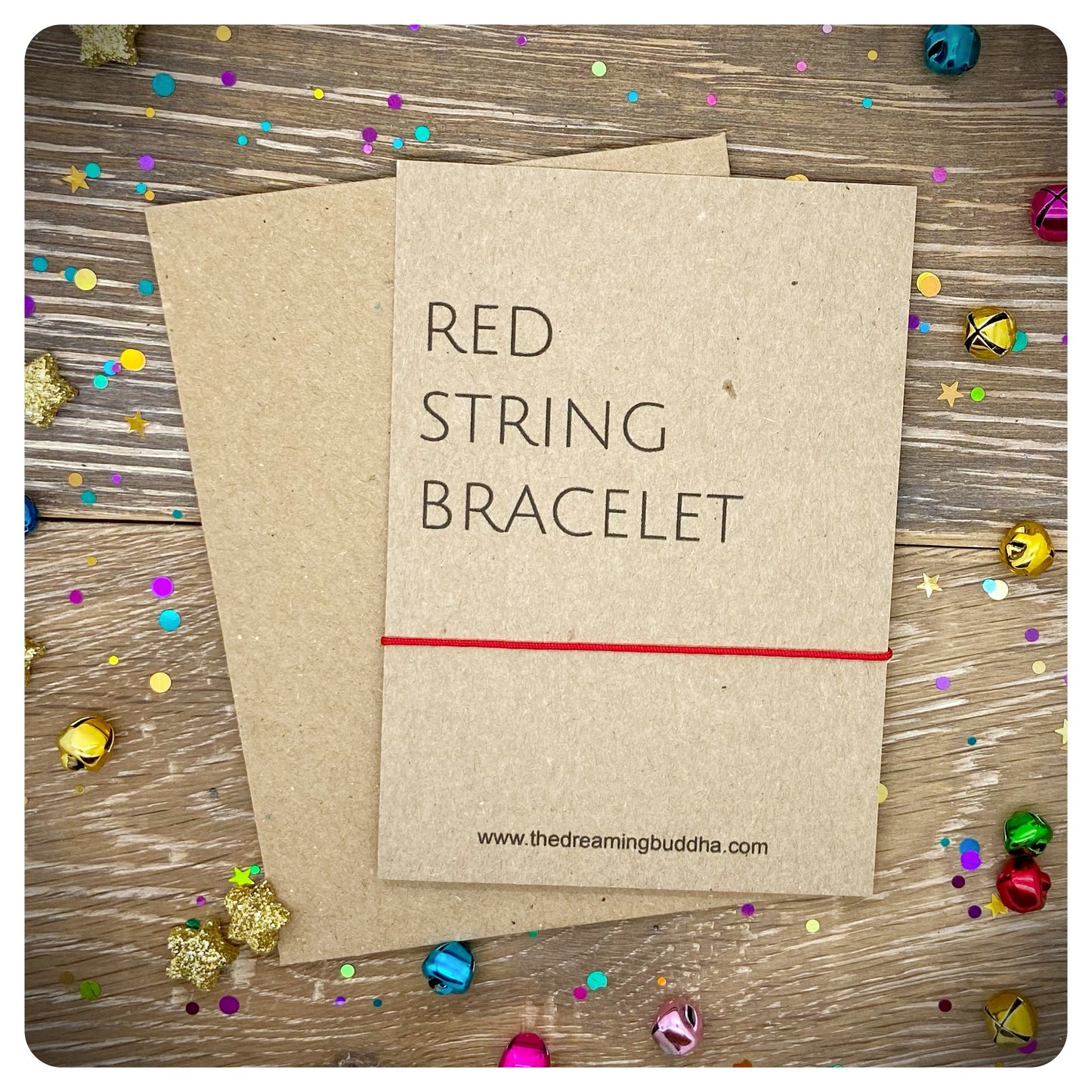 Red String Bracelet, Simple Cord Wish Bracelet, Protection Jewellery, Kabbalah Bracelet, Good Luck Card