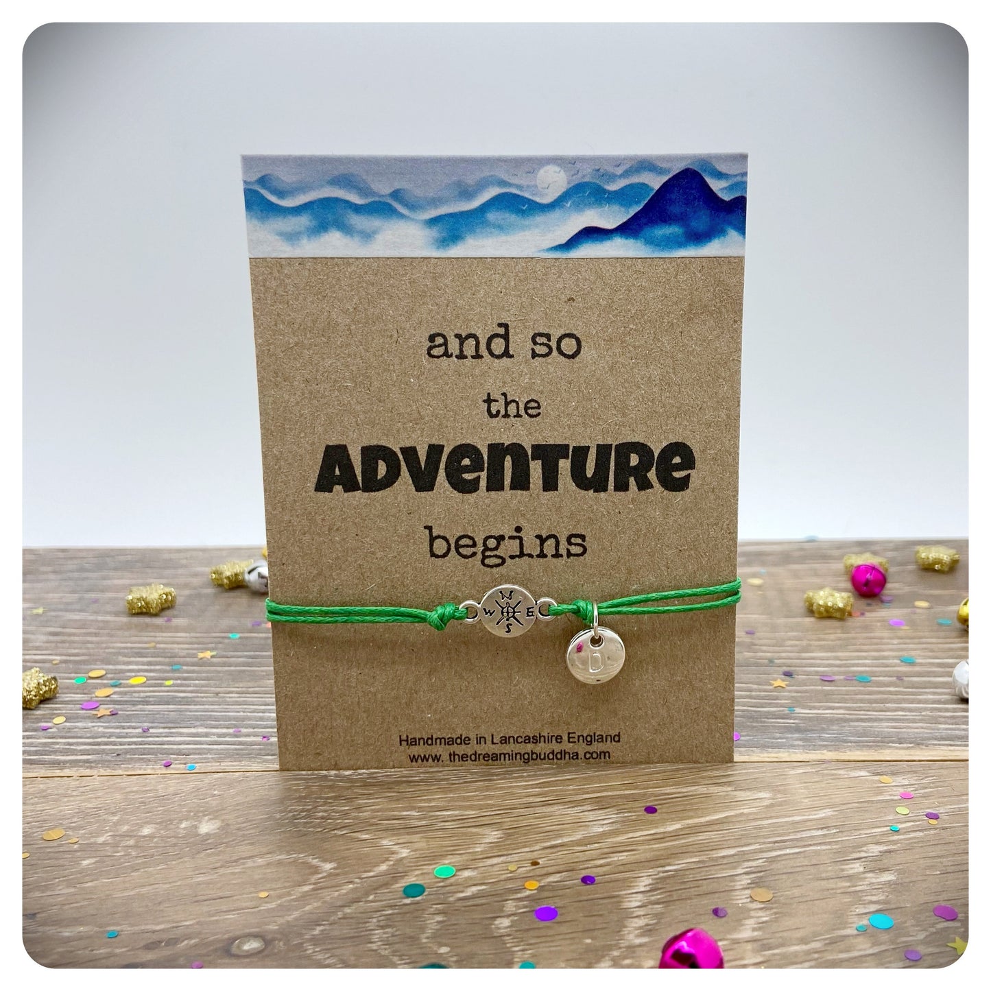 Travel Friendship Bracelet, Adventure Wish Bracelet, Travel Gift Card, Friend leaving Gift, Graduation Wish Bracelet, Travelling Gift