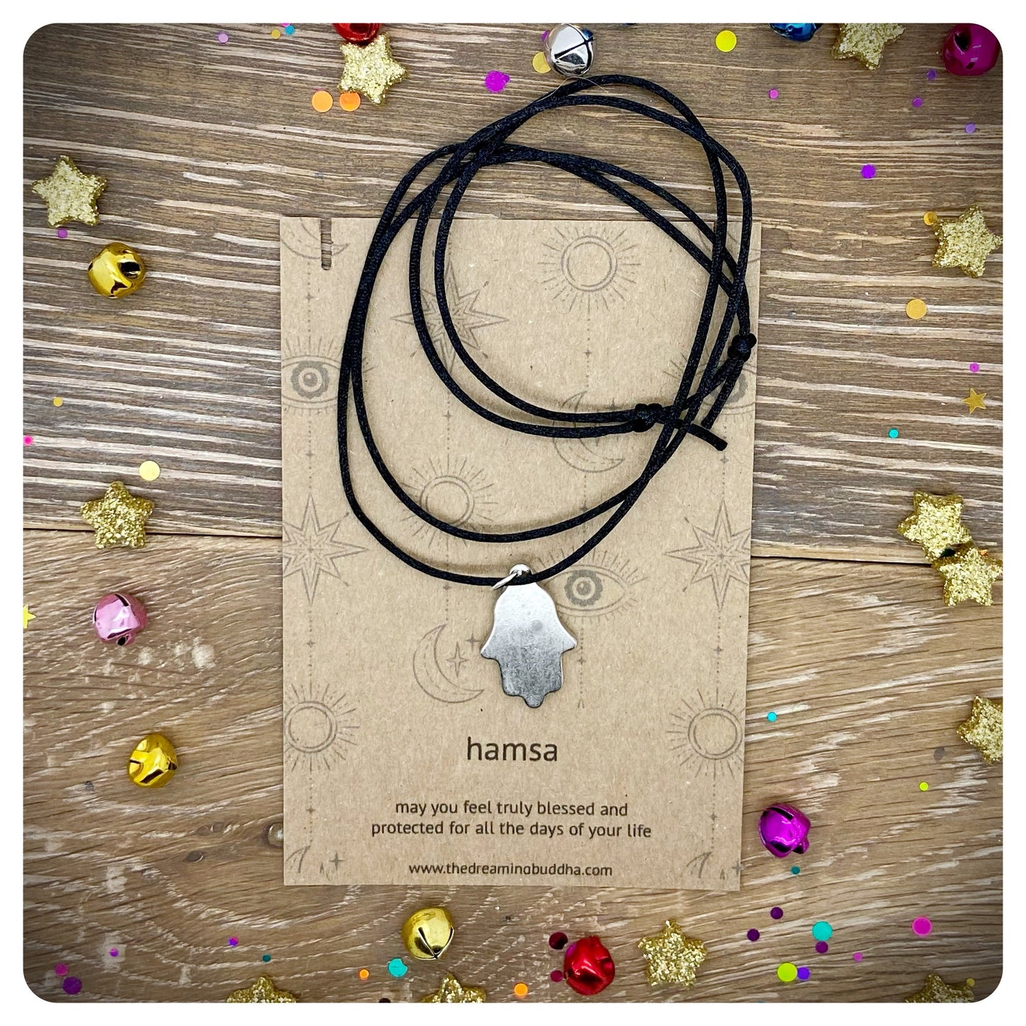Hamsa Hand Choker Necklace, Evil Eye Protection Jewellery, Rhinestone Hamsa Jewelry, Black Adjustable Nazar Choker Necklace