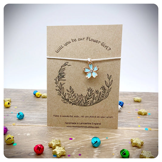 Will You Be Our Flower Girl Bracelet, Flower Girl Keepsake Gift, Flowergirl Proposal Card, Flower-girl Wedding Gift