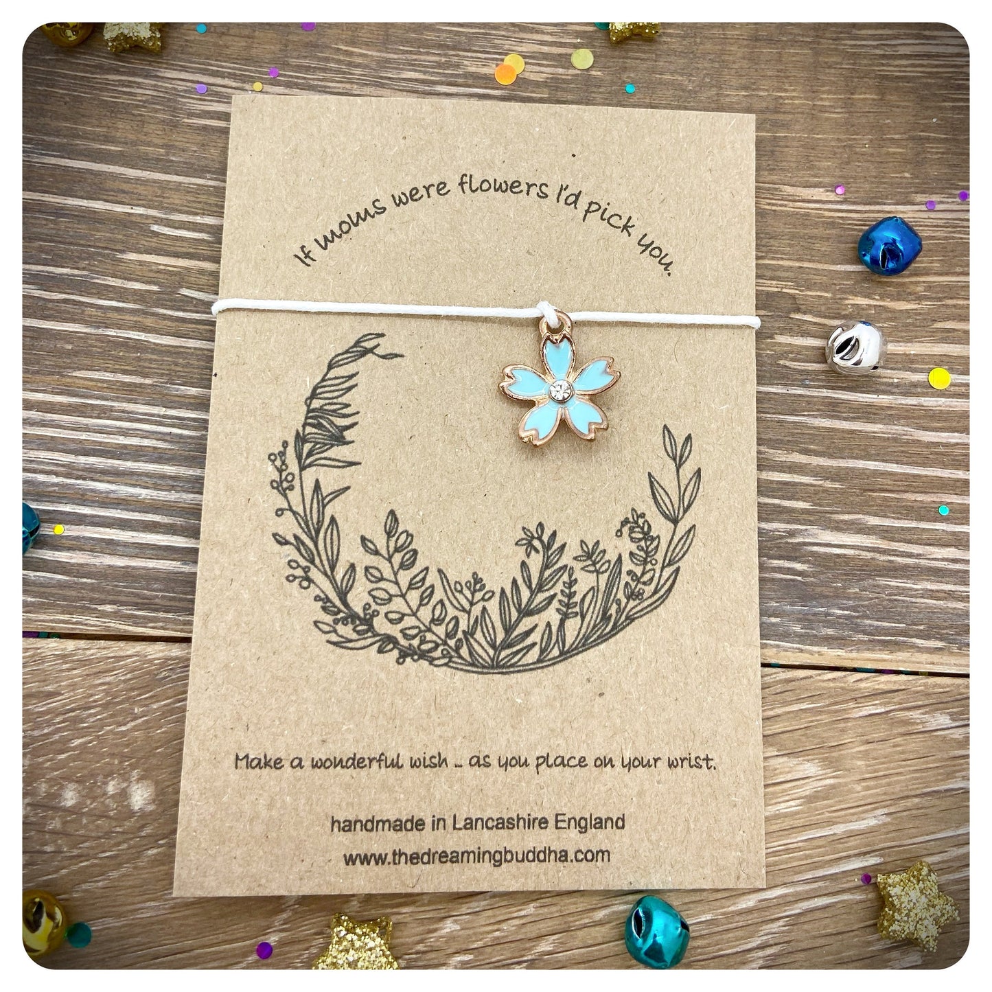 If Nans Were Flowers I’d Pick You Wish Bracelet Card, Sentimental Keepsake Gift For Nan, Nan to be Gift, Nans Birthday Mothers Day Present