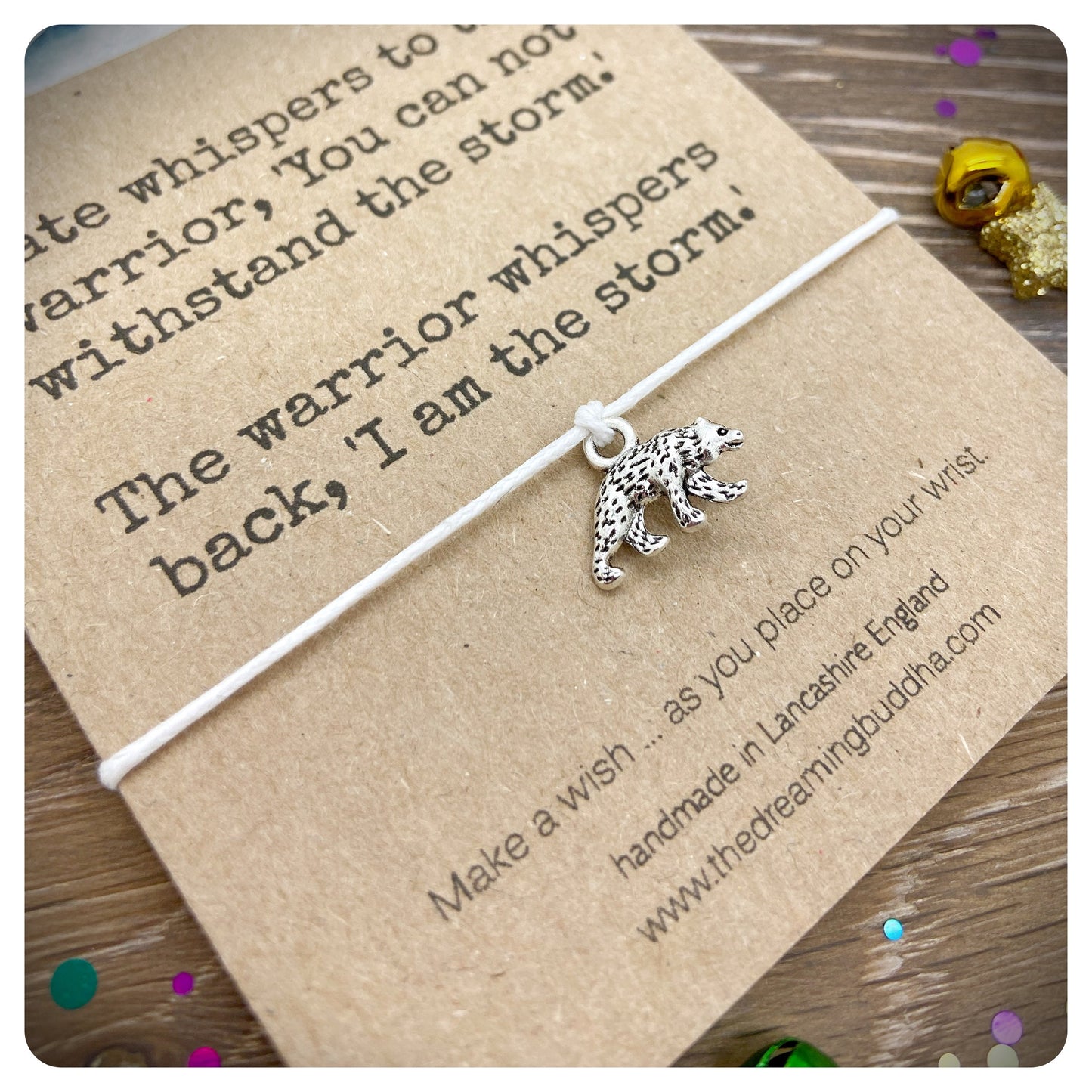 5 Fate Whispers Wish Bracelet Cards, Warrior Bracelets, Encouragement Gift Card, Go For It Gifts, Fate Whispers Wish Bracelets