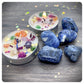 Blue Sodalite Tumbled Gemstone, Mixed Crystal Tea Light