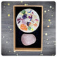 Pink Rose Quartz Tumbled Gemstone & Candle Gift