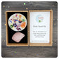 Pink Rose Quartz Tumbled Gemstone & Candle Gift