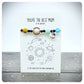 Best Mum In The Universe Card, Solar System Bracelet, Personalised Space Lover Mum, Handmade Unique Space Jewellery