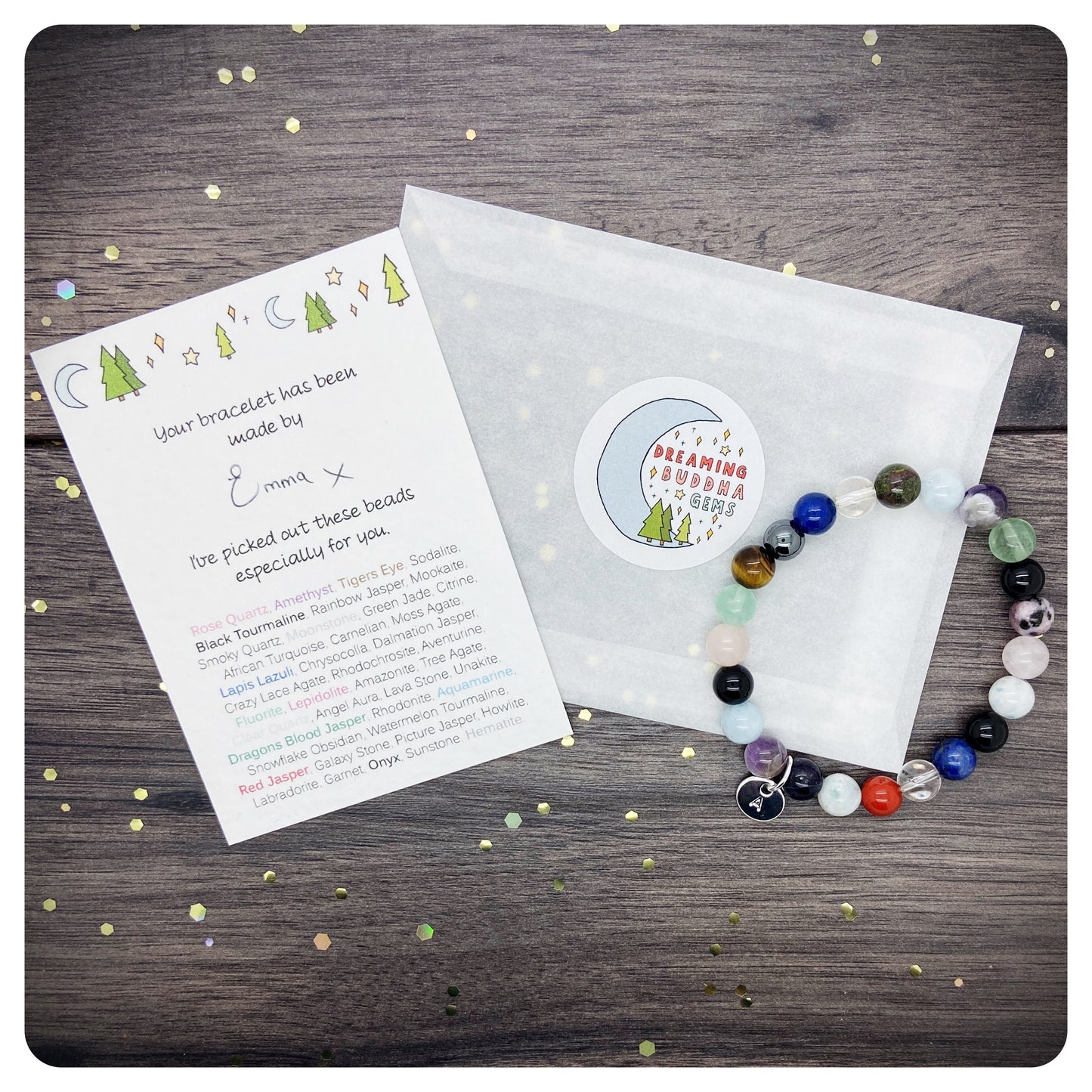 Self Confidence Crystal Bracelet, You’ve Got This Gift, Strength Courage Gemstone Bracelet, Personalised Inspirational Gift