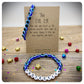 Evil Eye Stretch Bracelet x 2, Nazar Acrylic Beaded Bracelets, Blue Turkish Protection Talismans