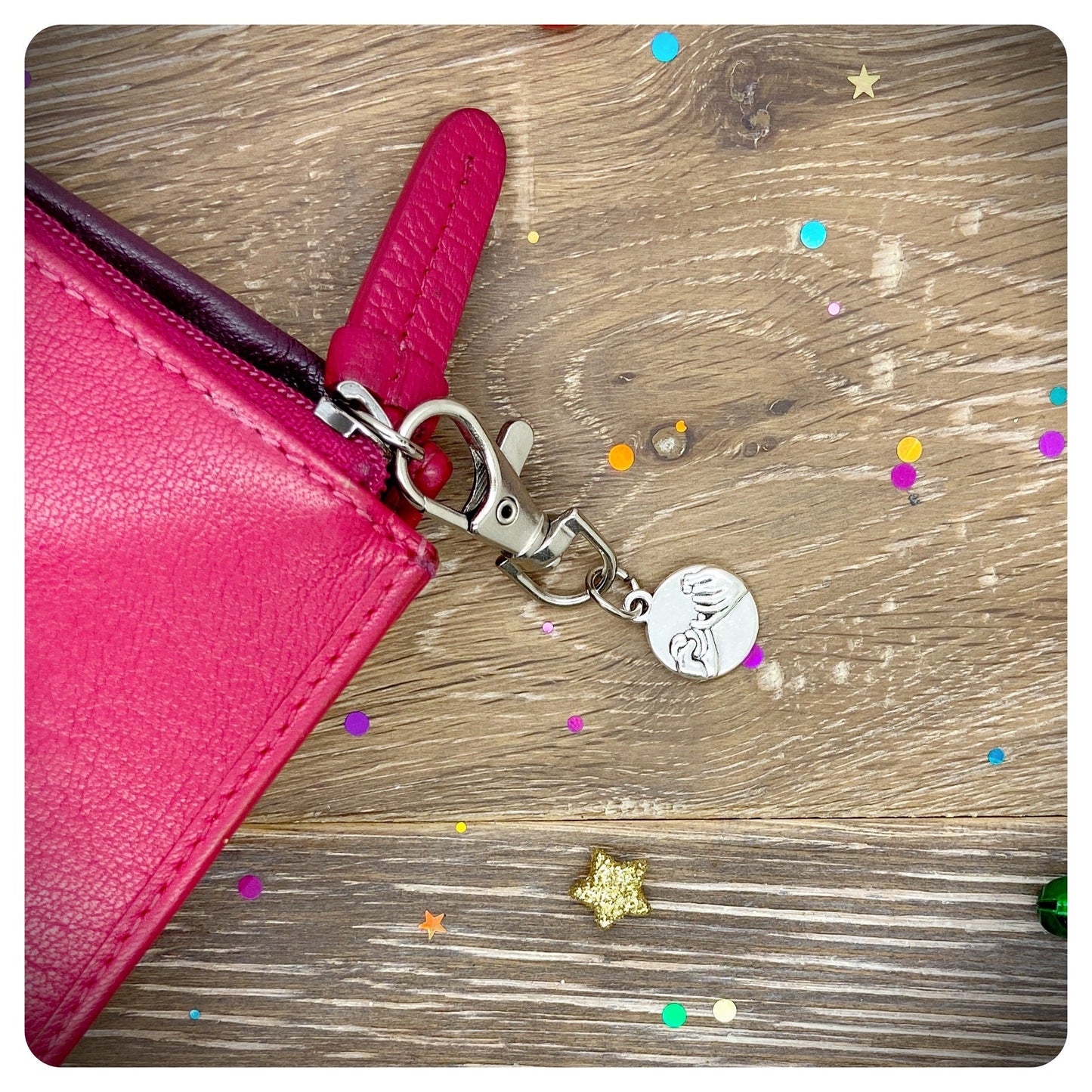 Pinky Promise Bag Charm, Best Friend Clip On Keyring, BFF School Gift, Friendship Gift, Promise Handbag Charm, Birthday Gift Friend