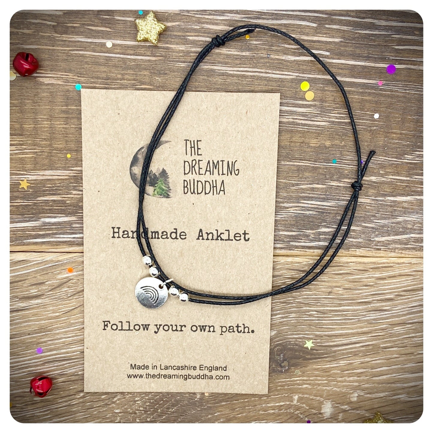 Rainbow Anklet, Gay Pride LGBTQ Jewellery, Thank You Rainbow Keyworker Gift, Rainbow Ankle Bracelet, Handmade Festival Anklet