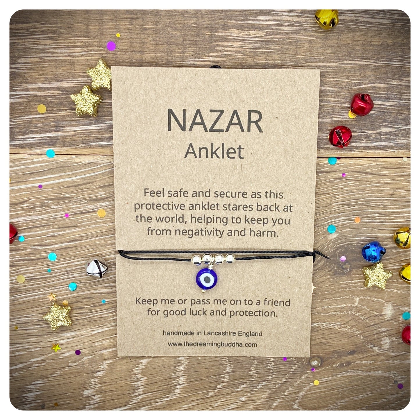 Nazar Anklet, Adjustable Beaded Evil Eye Ankle Bracelet, Evil Eye Protection Anklet